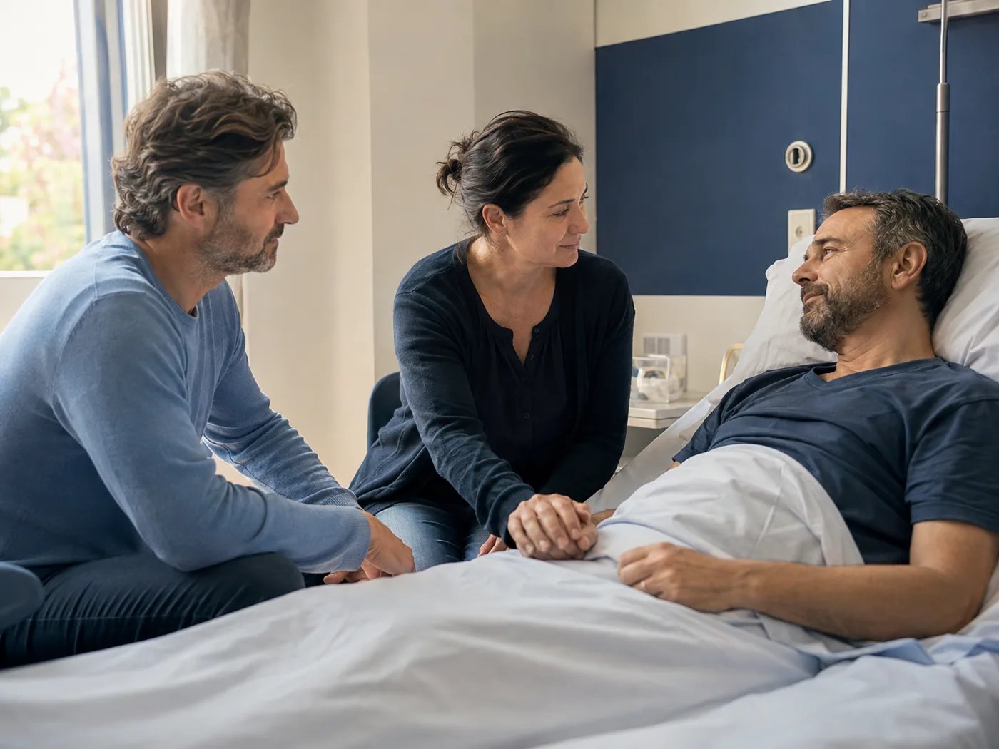 Famille dans un établissement de santé