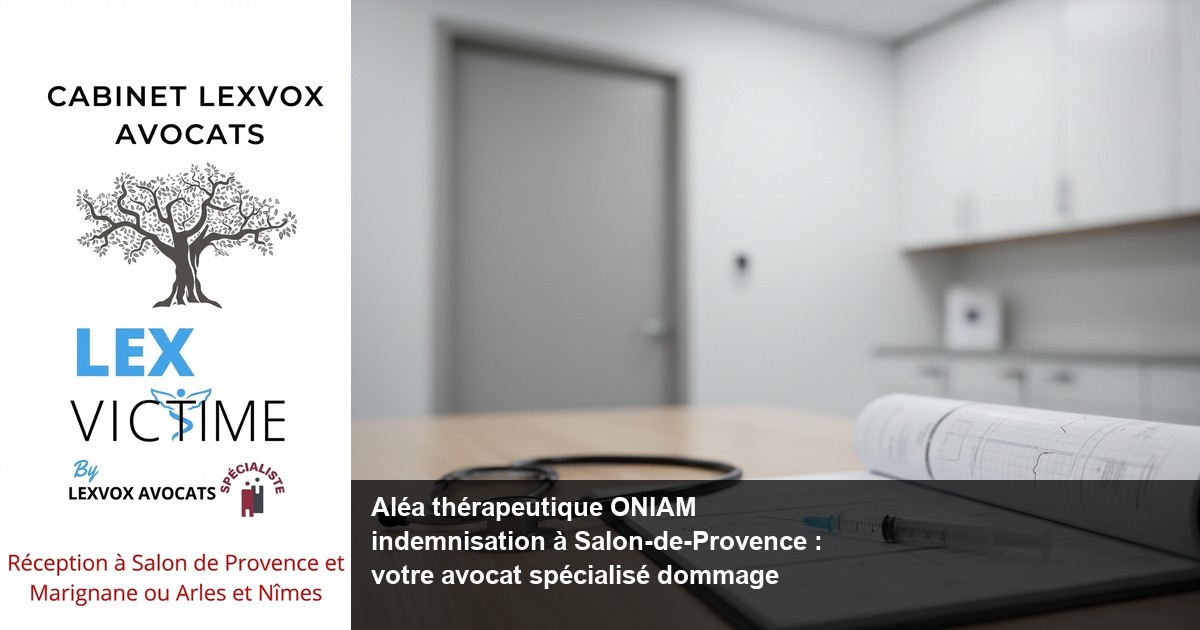 Aléa thérapeutique ONIAM indemnisation à Salon-de-Provence : votre avocat spécialisé dommage corporel