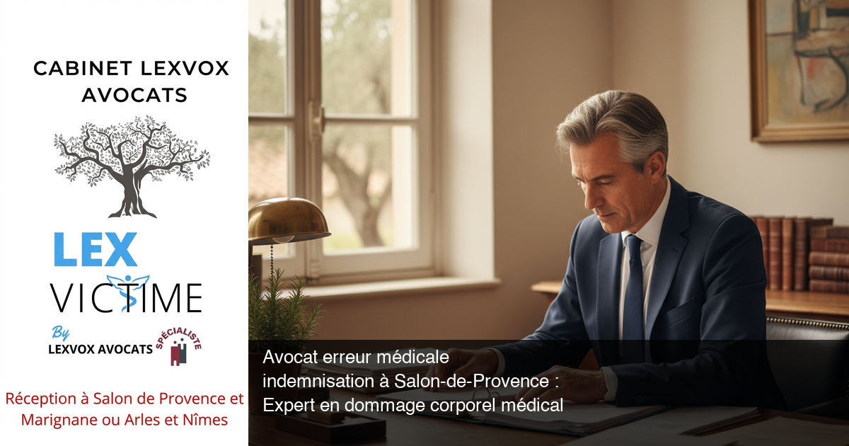 Avocat erreur médicale indemnisation à Salon-de-Provence - Cabinet LEXVOX AVOCATS